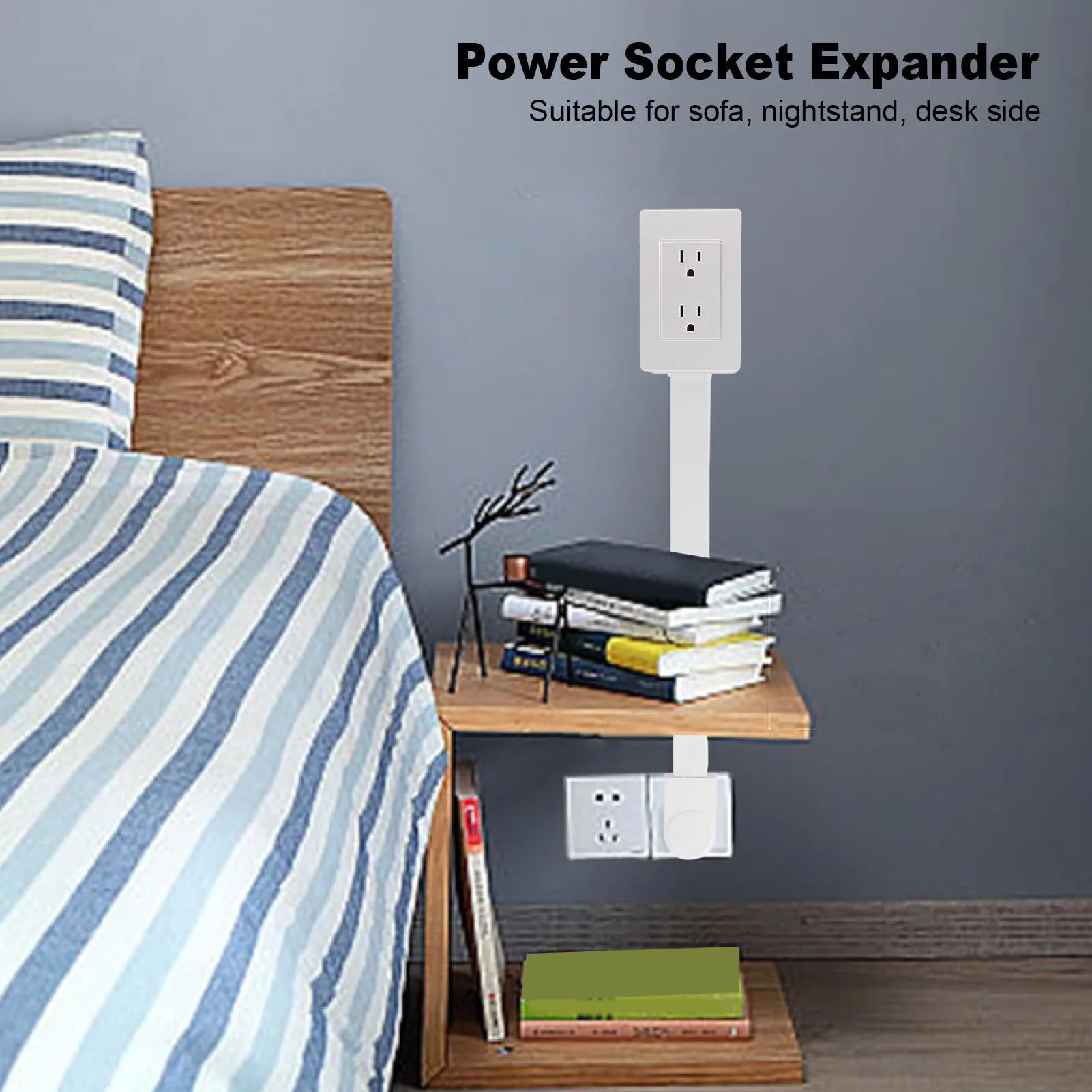 Rotatable Power Socket Expander