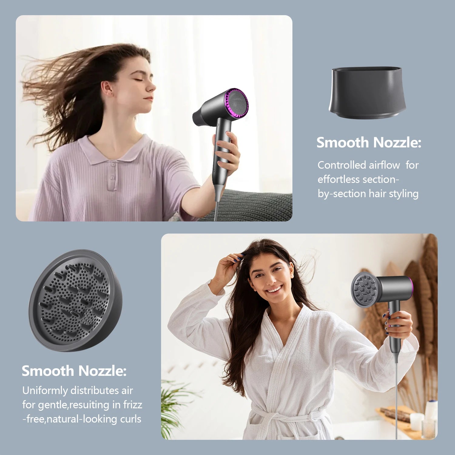 Professional Hair Dryer with Diffuser