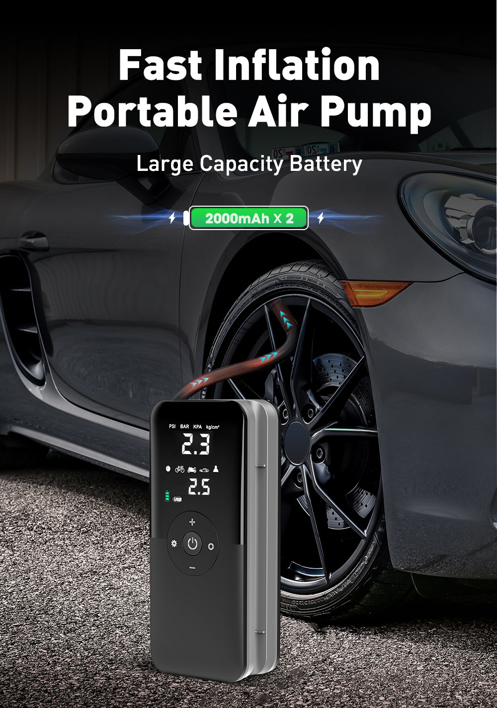 CARSUN™ Rechargeable Air Pump Tire Inflator
