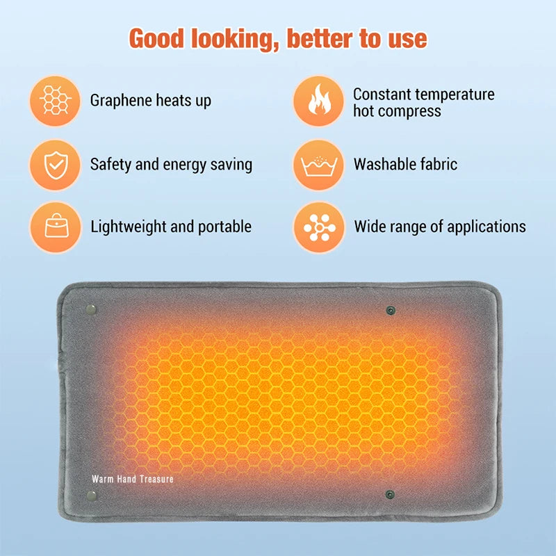 Graphene Quick Heating Warming Pad with Adjustable Temperature